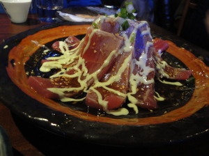 Tuna sashimi with mayo